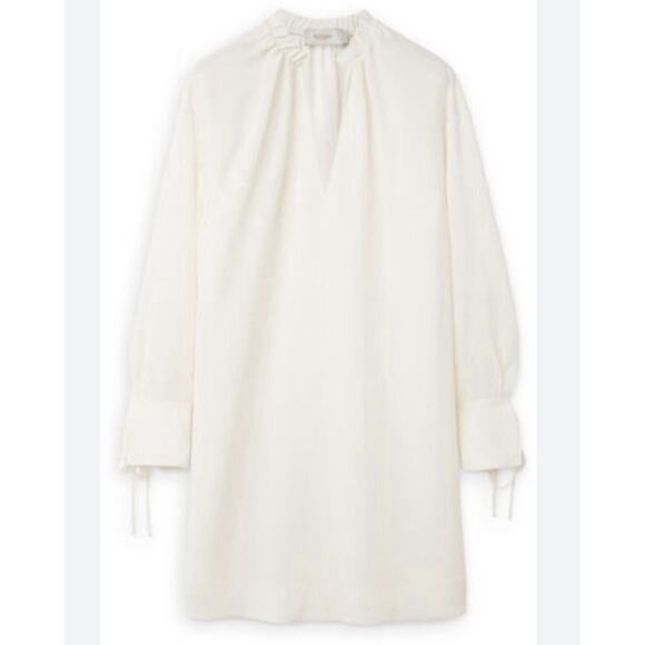 AGNONA Wool Blend Open Sides Tunic In Cream Size IT46 US10 - Picture 1 of 13